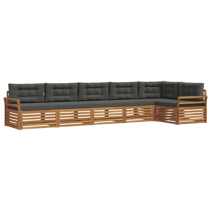 Set de canapele de exterior cu pernă 6 pcs Natural și Antracit - WALTI WALTI