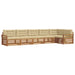 Set de canapele de exterior cu pernă 6 pcs Natural și Bej - WALTI WALTI