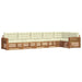 Set de canapele de exterior cu pernă 6 pcs Natural și Crem - WALTI WALTI