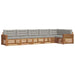 Set de canapele de exterior 6 pcs Gri natural și deschis - WALTI WALTI