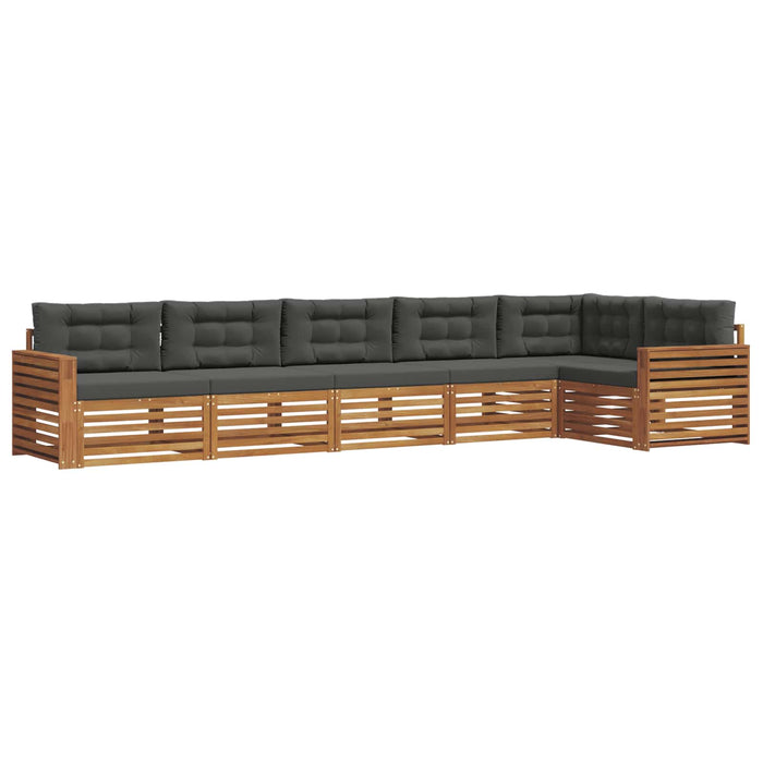 Set de canapele de exterior cu pernă 6 pcs Natural și Antracit - WALTI WALTI