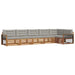 Set de canapele de exterior 6 pcs Gri natural și deschis - WALTI WALTI