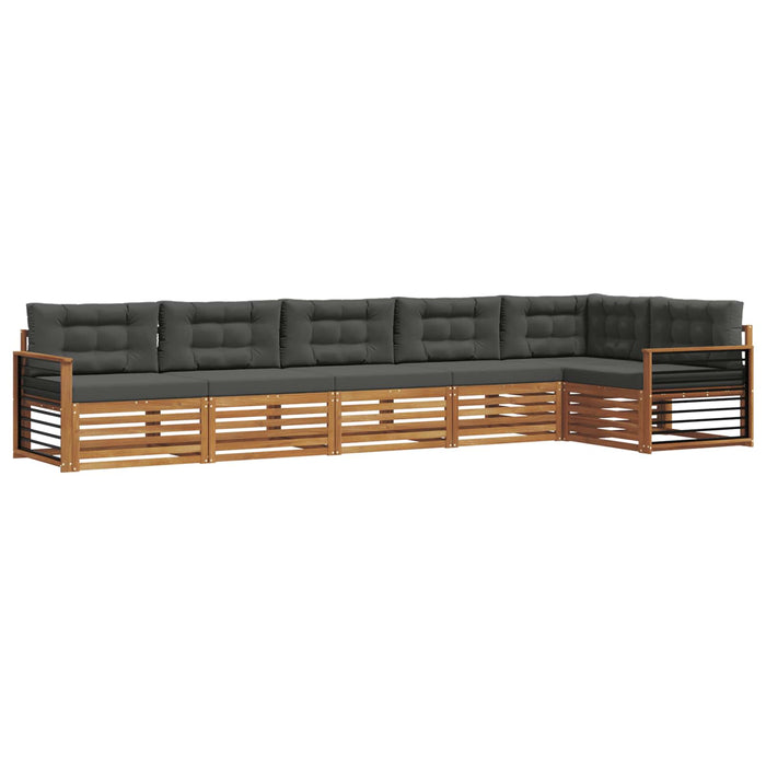 Set de canapele de exterior cu pernă 6 pcs Natural și Antracit - WALTI WALTI