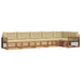 Set de canapele de exterior cu pernă 6 pcs Natural și Bej - WALTI WALTI