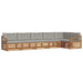Set de canapele de exterior 6 pcs Gri natural și deschis - WALTI WALTI