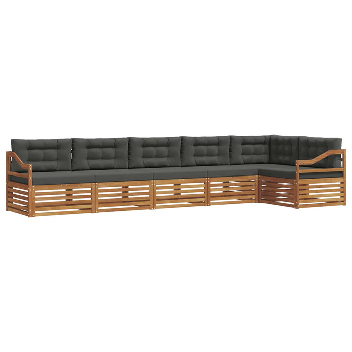 Set de canapele de exterior cu pernă 6 pcs Natural și Antracit - WALTI WALTI