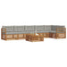 Set de canapele de exterior 7 pcs Gri natural și deschis - WALTI WALTI