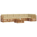 Set de canapele de exterior cu pernă 7 pcs Natural și Bej - WALTI WALTI