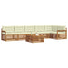Set de canapele de exterior cu pernă 7 pcs Natural și Crem - WALTI WALTI