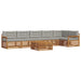 Set de canapele de exterior 7 pcs Gri natural și deschis - WALTI WALTI