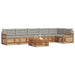 Set de canapele de exterior 7 pcs Gri natural și deschis - WALTI WALTI