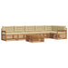 Set de canapele de exterior cu pernă 7 pcs Natural și Bej - WALTI WALTI
