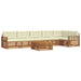 Set de canapele de exterior cu pernă 7 pcs Natural și Crem - WALTI WALTI