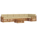 Set de canapele de exterior cu pernă 7 pcs Natural și Bej - WALTI WALTI
