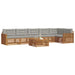 Set de canapele de exterior 7 pcs Gri natural și deschis - WALTI WALTI