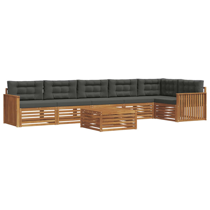 Set de canapele de exterior cu pernă 7 pcs Natural și Antracit - WALTI WALTI
