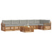 Set de canapele de exterior 7 pcs Gri natural și deschis - WALTI WALTI