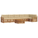 Set de canapele de exterior cu pernă 7 pcs Natural și Bej - WALTI WALTI