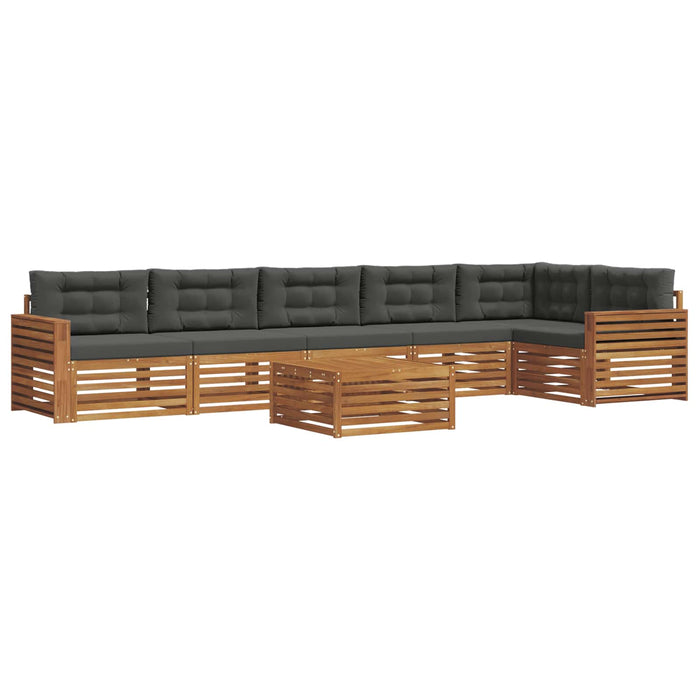 Set de canapele de exterior cu pernă 7 pcs Natural și Antracit - WALTI WALTI