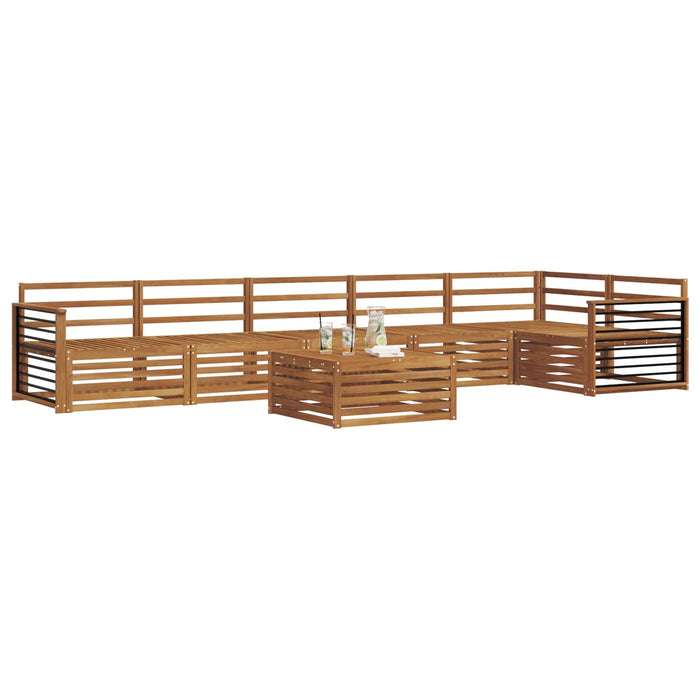 Set de canapele de exterior 7 pcs natural Lemn Solid de Acacia - WALTI WALTI