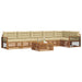 Set de canapele de exterior cu pernă 7 pcs Natural și Bej - WALTI WALTI