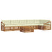 Set de canapele de exterior cu pernă 7 pcs Natural și Crem - WALTI WALTI