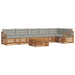 Set de canapele de exterior 7 pcs Gri natural și deschis - WALTI WALTI