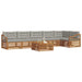 Set de canapele de exterior 7 pcs Gri natural și deschis - WALTI WALTI