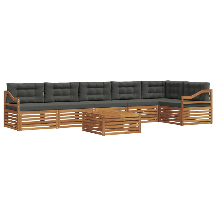 Set de canapele de exterior cu pernă 7 pcs Natural și Antracit - WALTI WALTI