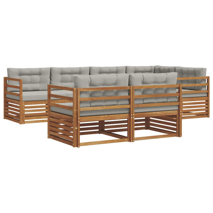 Set de canapele de exterior 22 pcs Gri natural și deschis - WALTI WALTI