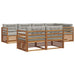 Set de canapele de exterior 22 pcs Gri natural și deschis - WALTI WALTI