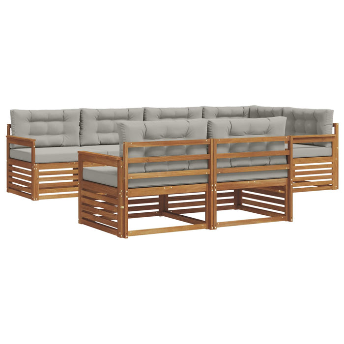 Set de canapele de exterior 22 pcs Gri natural și deschis - WALTI WALTI