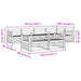 Set de canapele de exterior 7 pcs natural - WALTI WALTI