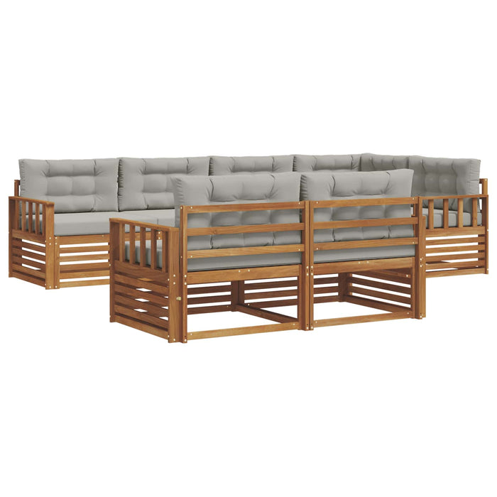 Set de canapele de exterior 22 pcs Gri natural și deschis - WALTI WALTI