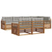 Set de canapele de exterior 22 pcs Gri natural și deschis - WALTI WALTI
