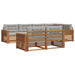 Set de canapele de exterior 22 pcs Gri natural și deschis - WALTI WALTI