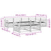 Set de canapele de exterior 7 pcs natural - WALTI WALTI