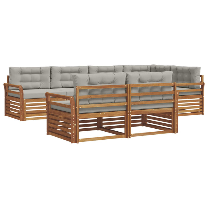 Set de canapele de exterior 22 pcs Gri natural și deschis - WALTI WALTI