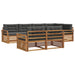 Set de canapele de exterior cu pernă 7 pcs Natural și Antracit - WALTI WALTI