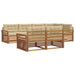 Set de canapele de exterior cu pernă 7 pcs Natural și Bej - WALTI WALTI