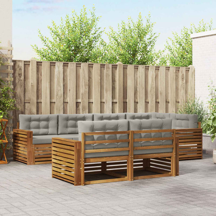 Set de canapele de exterior 22 pcs Gri natural și deschis - WALTI WALTI