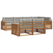 Set de canapele de exterior 22 pcs Gri natural și deschis - WALTI WALTI
