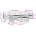 Set de canapele de exterior 7 pcs natural - WALTI WALTI