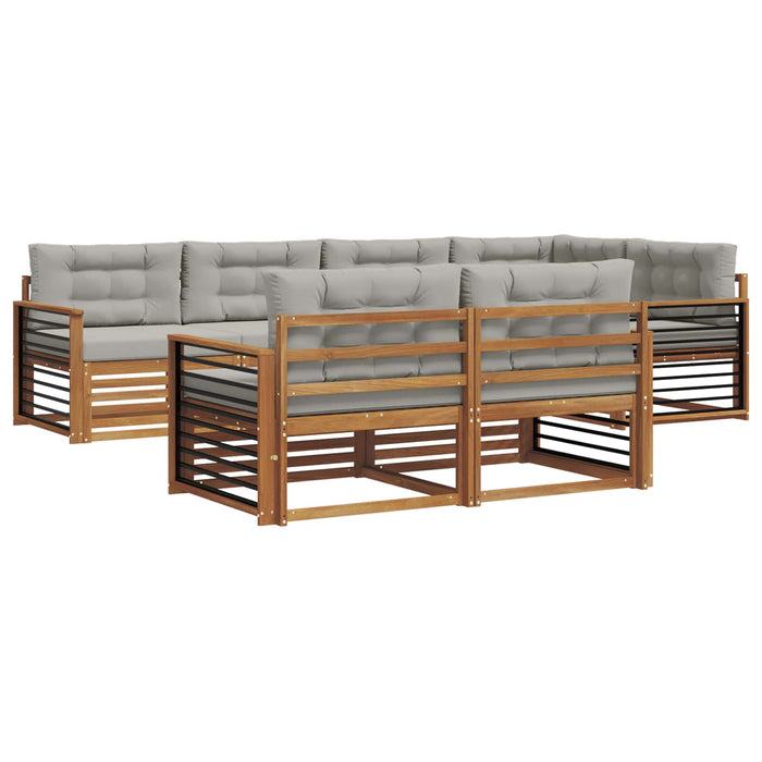 Set de canapele de exterior 22 pcs Gri natural și deschis - WALTI WALTI