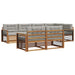 Set de canapele de exterior 22 pcs Gri natural și deschis - WALTI WALTI