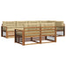 Set de canapele de exterior cu pernă 7 pcs Natural și Bej - WALTI WALTI