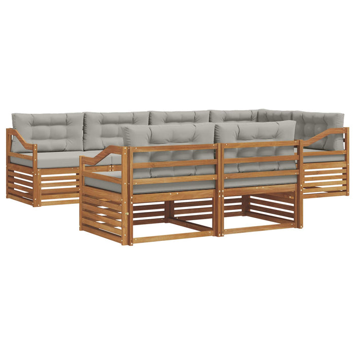 Set de canapele de exterior 22 pcs Gri natural și deschis - WALTI WALTI