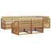 Set de canapele de exterior cu pernă 7 pcs Natural și Bej - WALTI WALTI