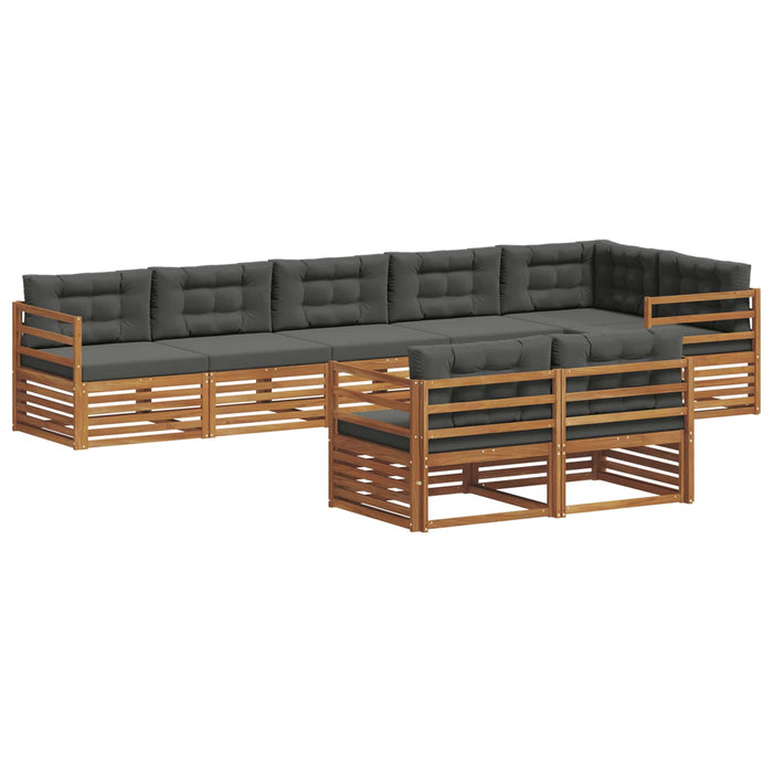 Set de canapele de exterior cu pernă 8 pcs Natural și Antracit - WALTI WALTI