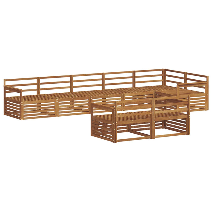 Set de canapele de exterior 8 pcs natural Lemn Solid de Acacia - WALTI WALTI